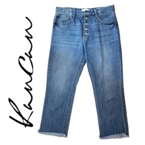KanCan Taurus Button Fly Straight Leg Jeans